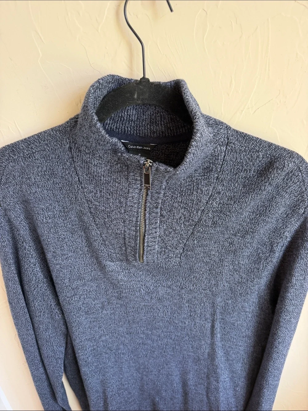 Calvin Klein Jeans Men's Half-Zip Sweater - Charcoal